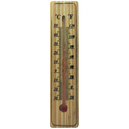 Termômetro Ambiente Em Madeira 15cm Wellmix Wx4143