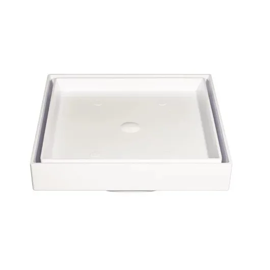 Ralo Invisivel Quadrado 10x10 Branco Estrela
