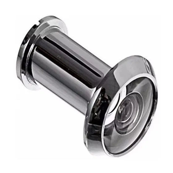 Visor Para Porta Olho Mágico Cromado De 32 Á 52 Mm