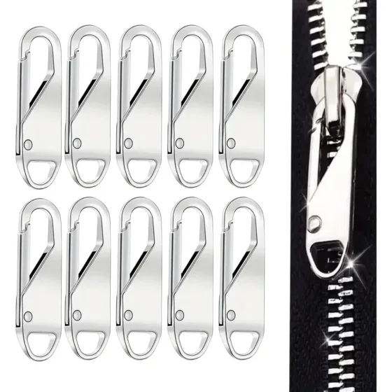 Kit 20 Puxador De Zíper Encaixar Reparo Rápido Bolsas Roupas