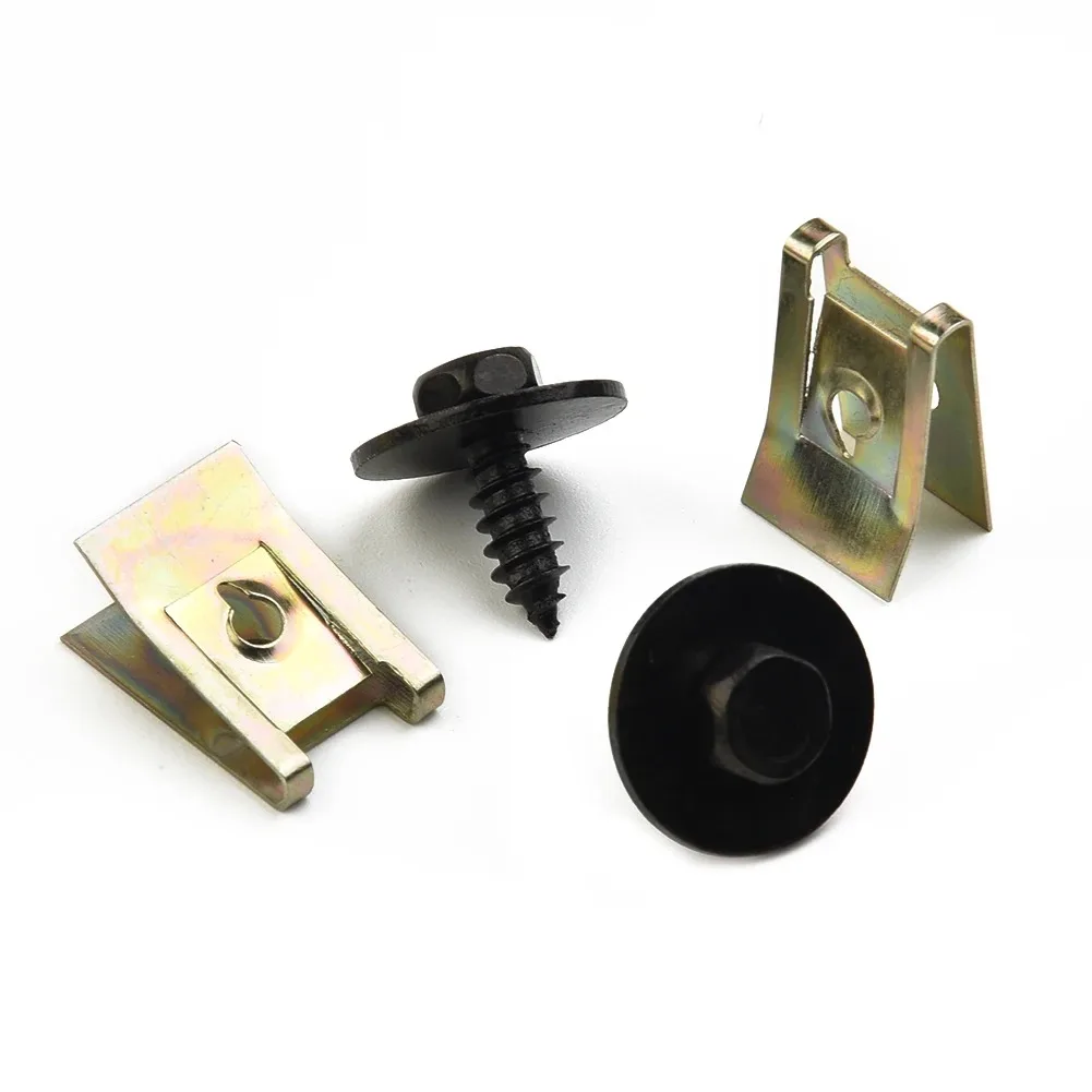 Kit 30 Parafusos com Arruela e Presilhas U Automotivas - Imagem 3