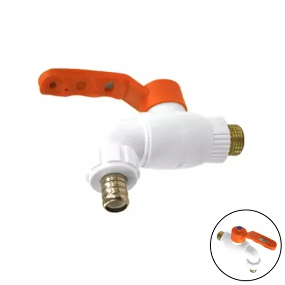 Torneira Esfera 3/4 Jardim/Tanque/Máquina Plástico