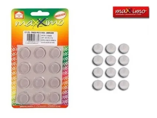 Pingos Protetores Adesivo Grande C/12unidades - 20mmX4mm