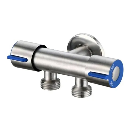 Válvula Registro Duplo Inox 1/2 1 Entrada 2 Saídas