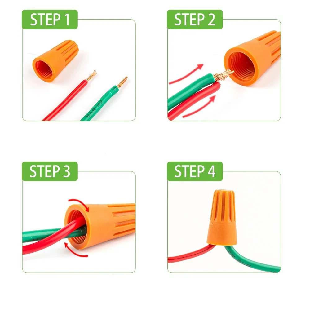 Kit Conector de Torção 180 Peças Profissional AWG 10 a 22 - Imagem 5