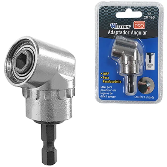 Adaptador Angular Para Parafusadeira 105° Encaixe 1/4