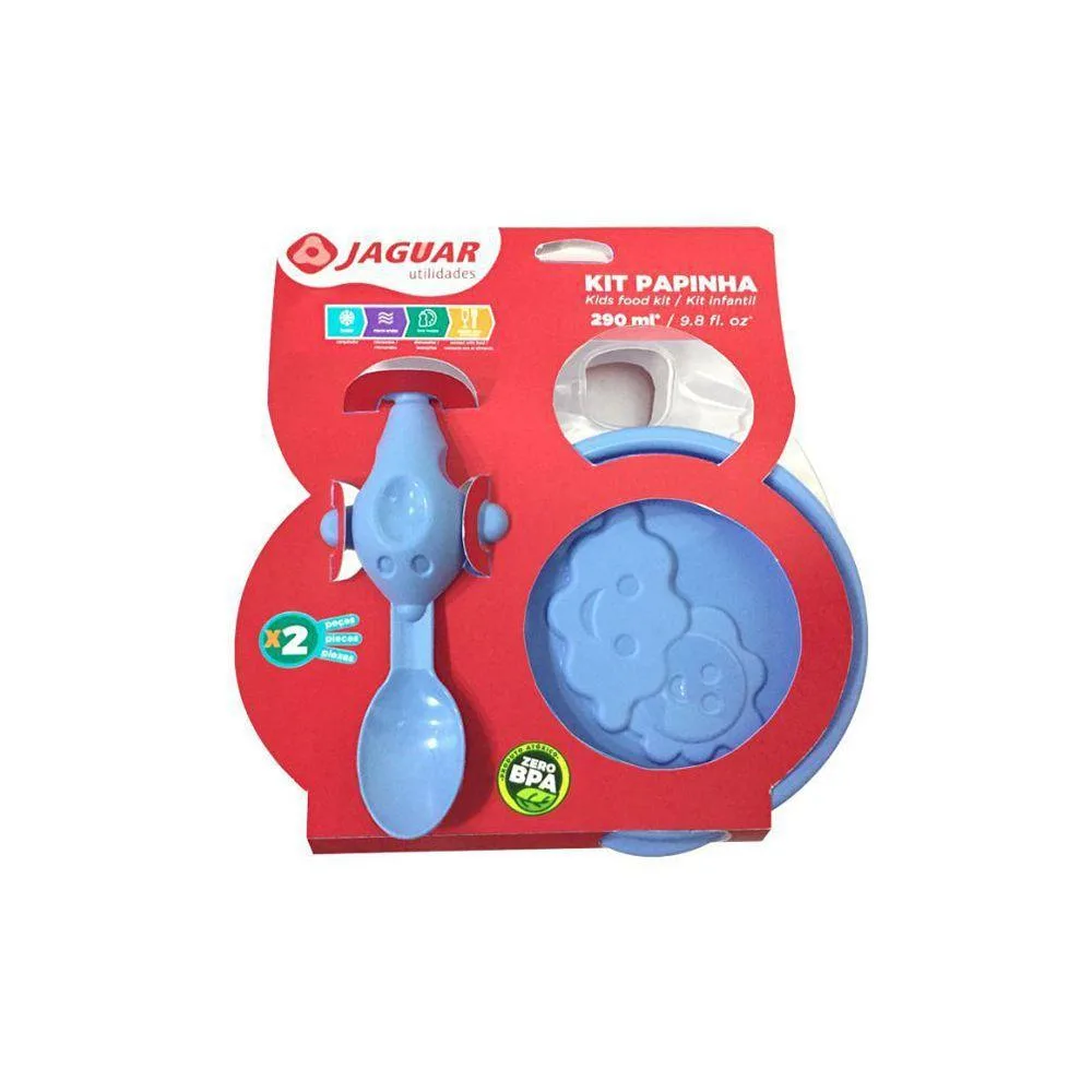 Kit Infantil Divertido 3 Peças Com Colher Aviãozinho - Imagem 4