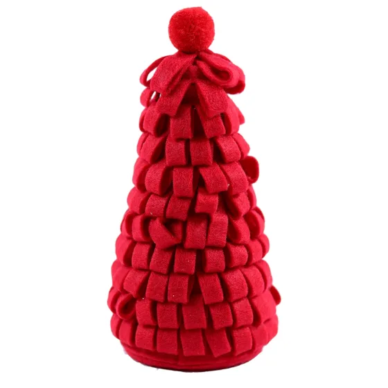 Pendente Arvore de Natal 15cm Vermelho na Solapa
