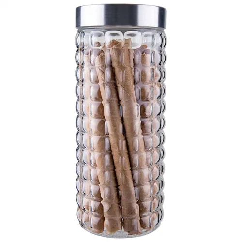 Pote de Vidro com Tampa Inox Bubble 2 Litros - Imagem 3