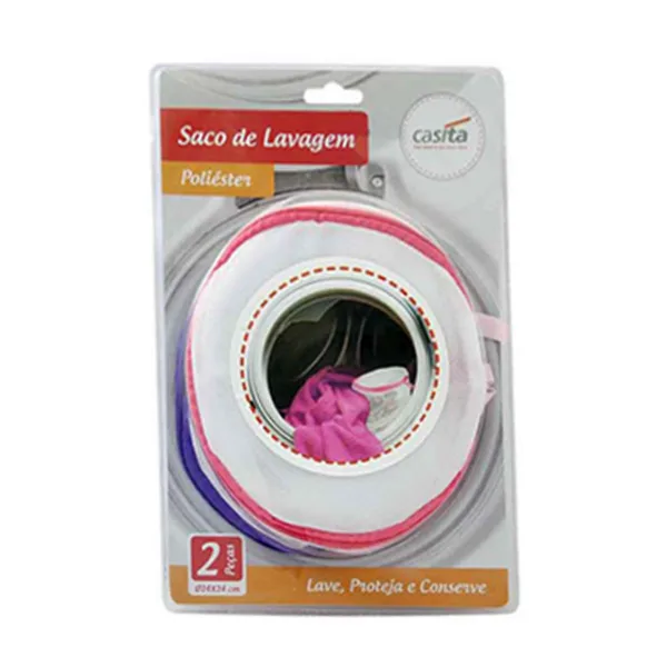 Kit 2 Sacos para Lavar Roupa Delicada na Máquina de Lavar - Imagem 5