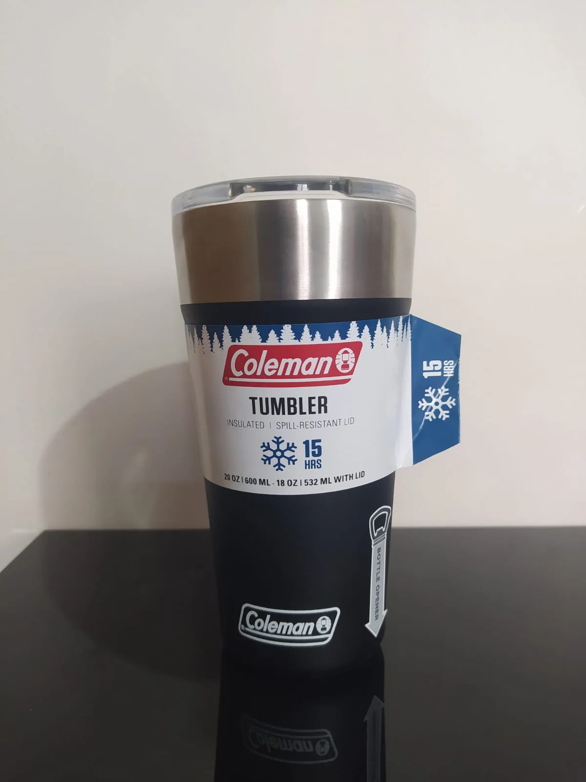 Copo Térmico De Cerveja Inox Preto 600ml - Coleman - Imagem 5