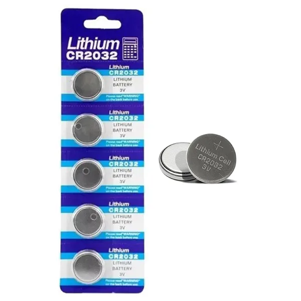 Bateria de Lítio 3v CR2032 5 Unidades