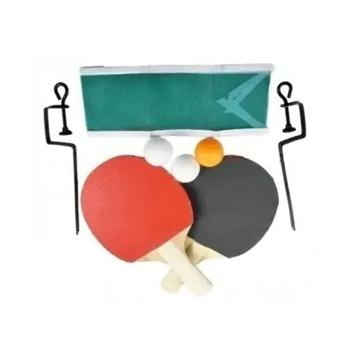 Kit Ping Pong 2 Raquetes 3 Bolas Tênis Rede Suporte Completo - Imagem 2