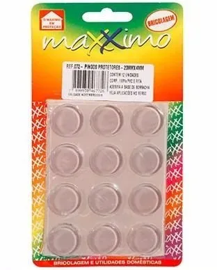 Pingos Protetores Adesivo Grande C/12unidades - 20mmX4mm - Imagem 2