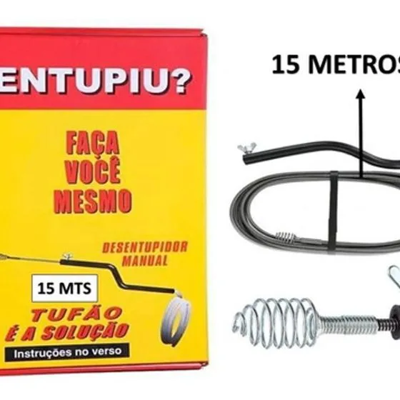 Desentupidor Manual 15 Metros Tufão III