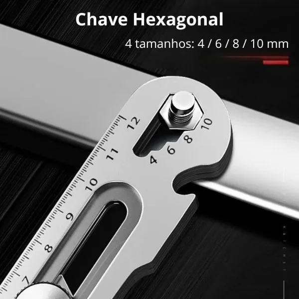 Estilete Multifuncional Aço Inox 18mm C/ Trava Rosca + 10 Lâminas - Imagem 4