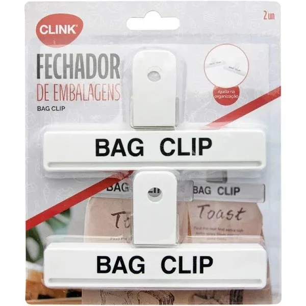 Prendedor de Embalagens Grande Bag Clip 15,5cm - 2 Peças