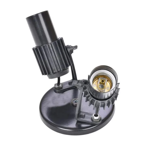 Suporte Para Lâmpada de Teto duplo Direcionável Preto - Imagem 2