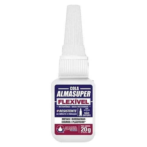 Cola Adesivo Instantâneo Almasuper Flexível 20g