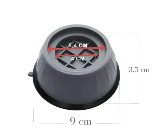Kit 4 Pés para Máquina de Lavar / Móveis Multifuncional UP6023 - Imagem 5