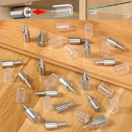 Kit 30 Pinos Suporte Para Prateleira com Parafuso e Manga - Imagem 4
