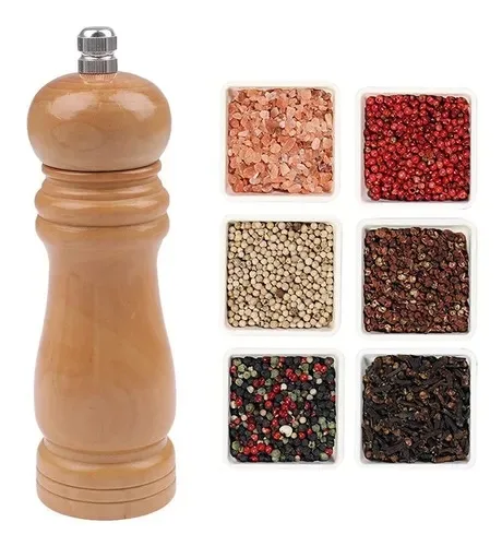 Moedor Manual Bambu / Porta Temperos 14,5cm UP6096