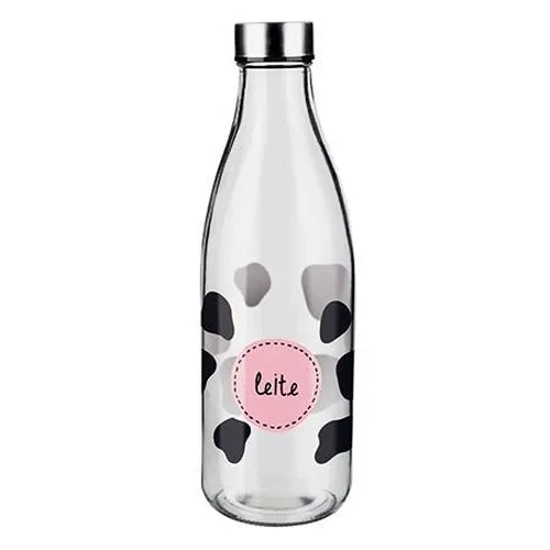 Garrafa Para Leite Vaquinha de Vidro 950 mL Euro