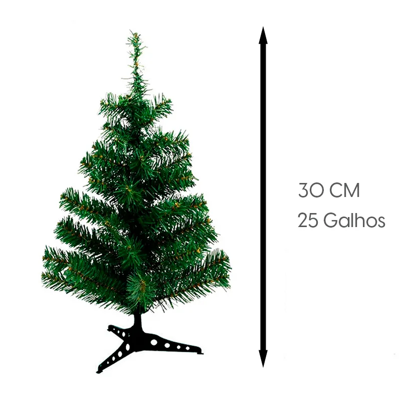 Arvore Natal Verde 30cm 25 Galhos Natalkasa - Imagem 2