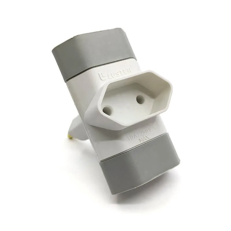 Adaptador de Tomada 3 Saídas Benjamin Com 2 Pinos Luster - Imagem 2