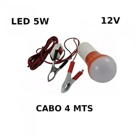 Luminária De Emergência Automotiva 5w 12v Pendente Botão On/off - Imagem 3