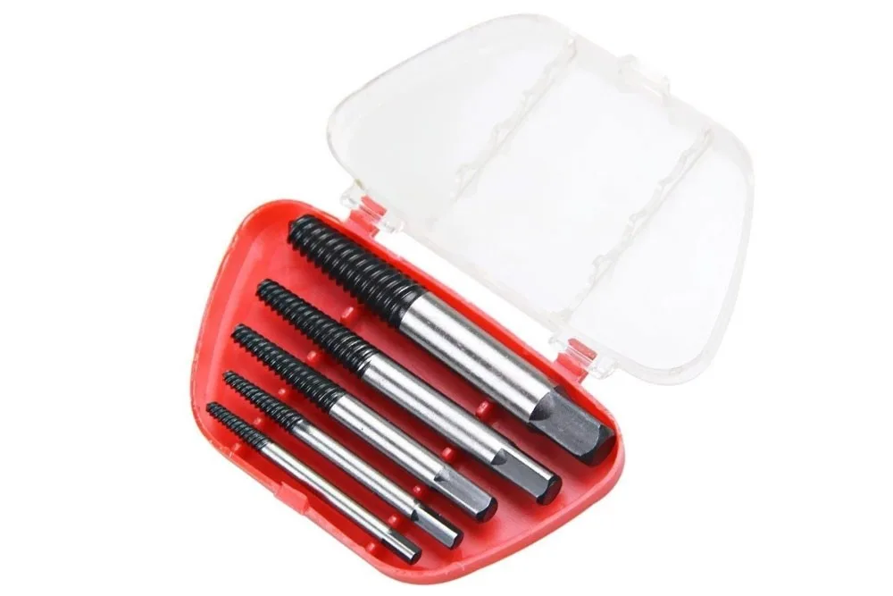 Extrator De Parafusos Com 5 Peças Mais Estojo