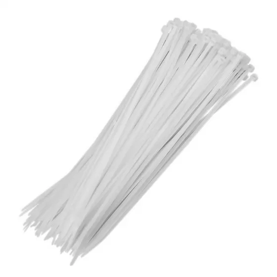 Abraçadeira de Nylon 3,6X250mm Branca 100 Peças TRC8990