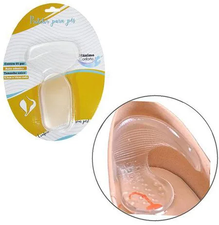 Par Protetor De Calcanhar T Silicone Pés Sapato
