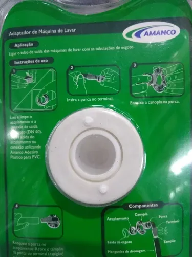 Adaptador Para Maquina De Lavar Roupas Louças Tanquinho Evita Cheiro - Imagem 4