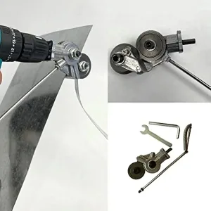 Cortador de Chapas de Metal Para Parafusadeira e Furadeira - Imagem 5
