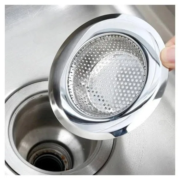 Ralo de Inox para Pia de Cozinha Grande 11,5cm Borda Larga - Imagem 2