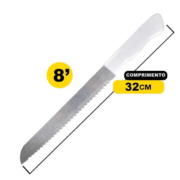 Faca para Pão Inox 8 Polegadas 32cm - Nix House - Imagem 2