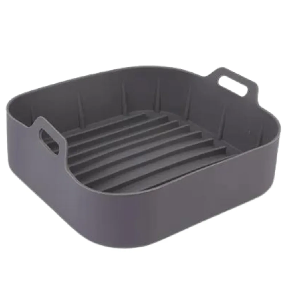 Forma de Silicone Quadrada com Alça para Air Fryer 20,5cm - Imagem 5